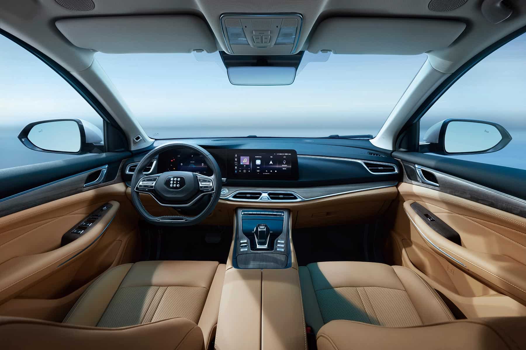 Interior DFSK E5 Marrón
